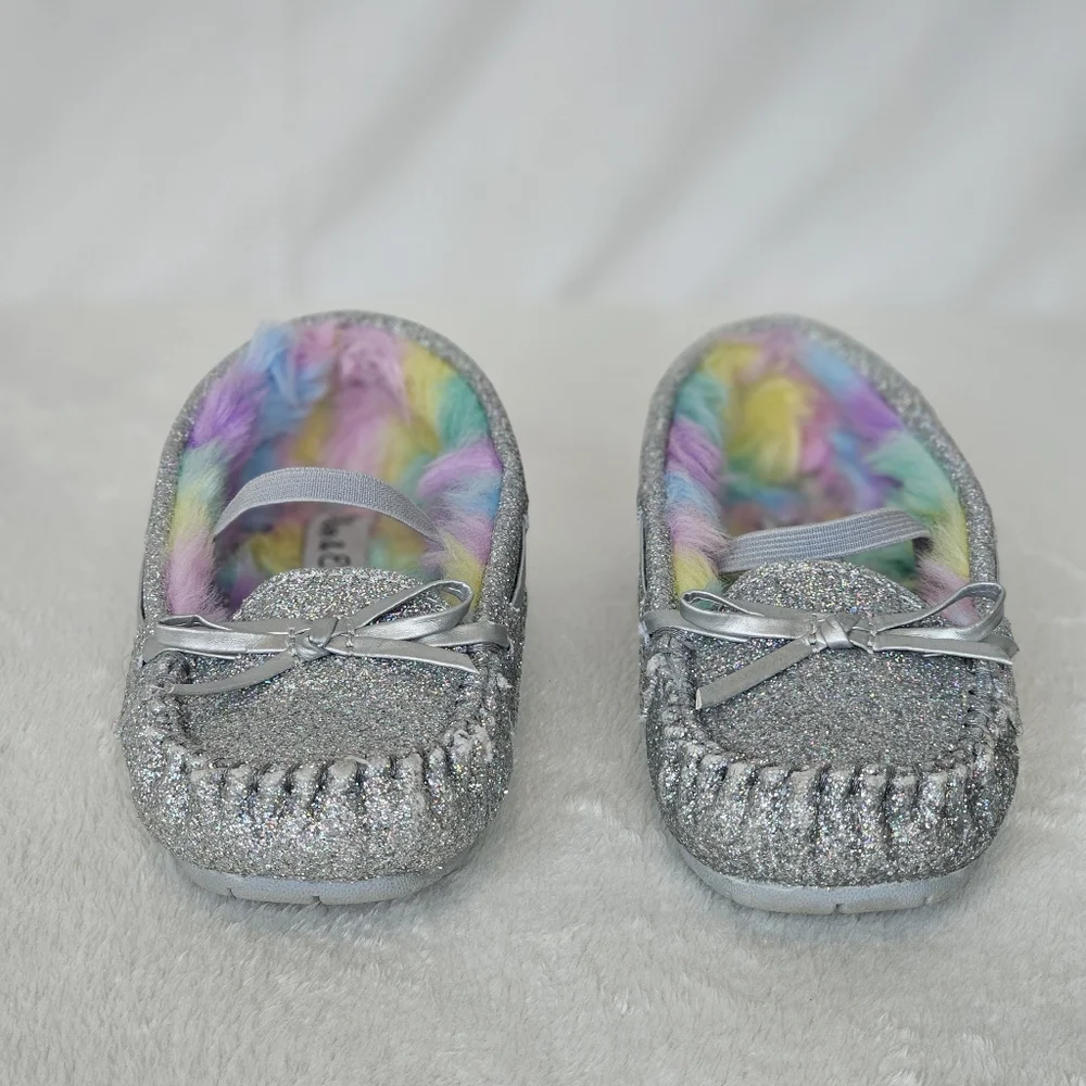 OLIVE & EDIE | Kid's Glitter Slip-On Moccasin